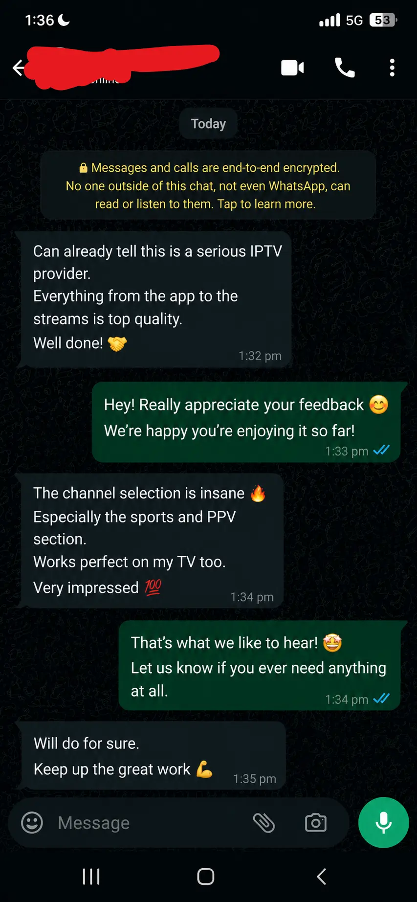Premium IPTV Subscription Customer Reviews 2