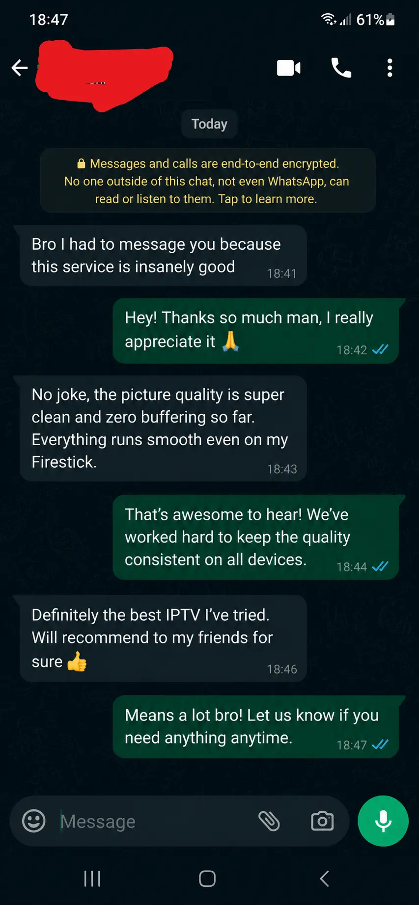 Premium IPTV Subscription Customer Reviews 3