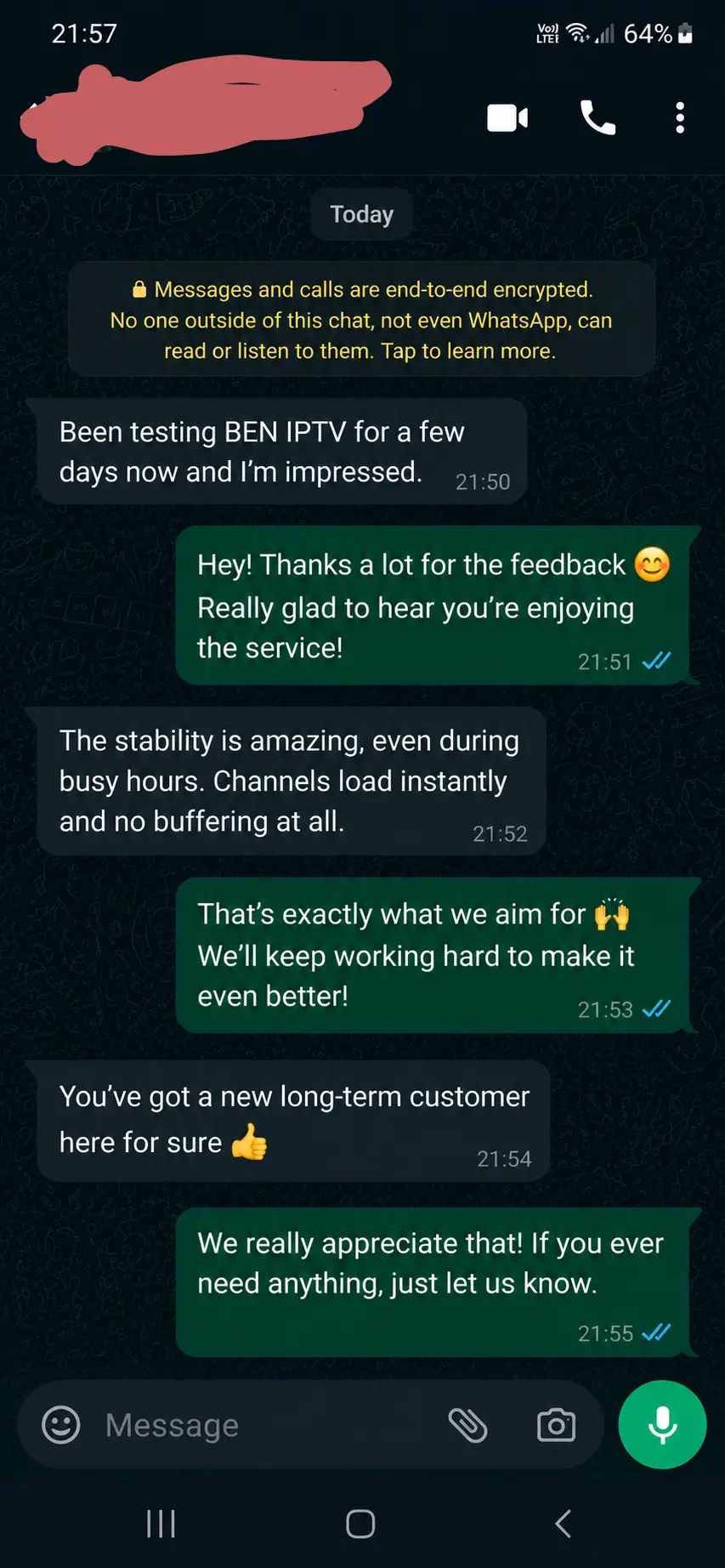 Premium IPTV Subscription Customer Reviews 4